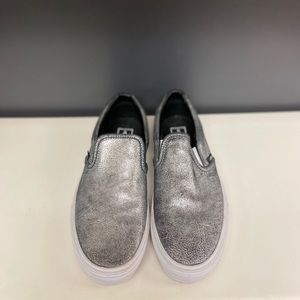 Sliver Metallic Vans